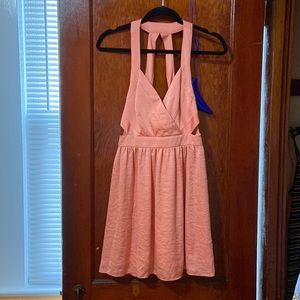 SMALL BCBGeneration Bellini Strappy Halter Dress